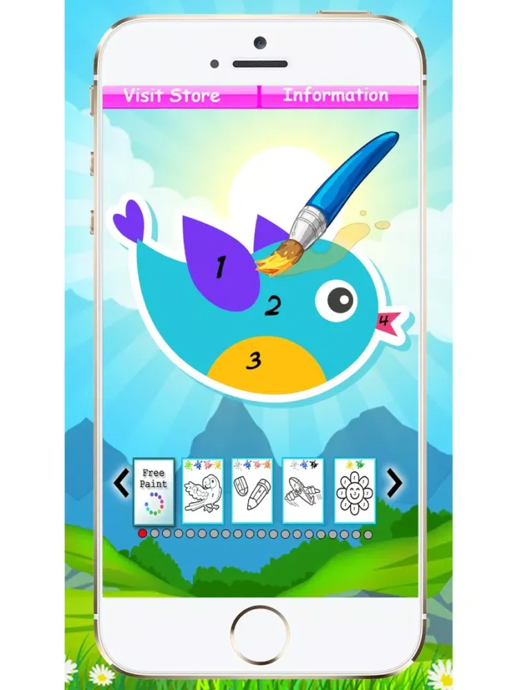 Tangkapan layar Coloring By Numbers For Kids iPad 