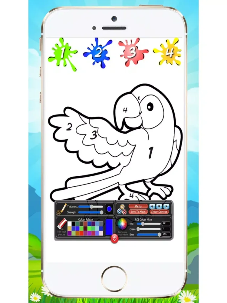 Tangkapan layar Coloring By Numbers For Kids iPad 