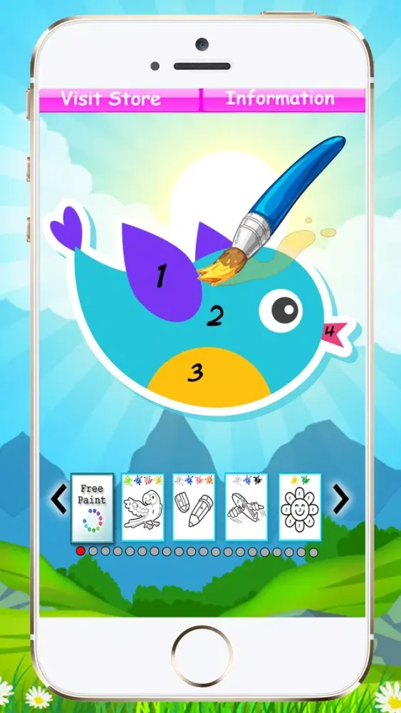 Tangkapan layar Coloring By Numbers For Kids