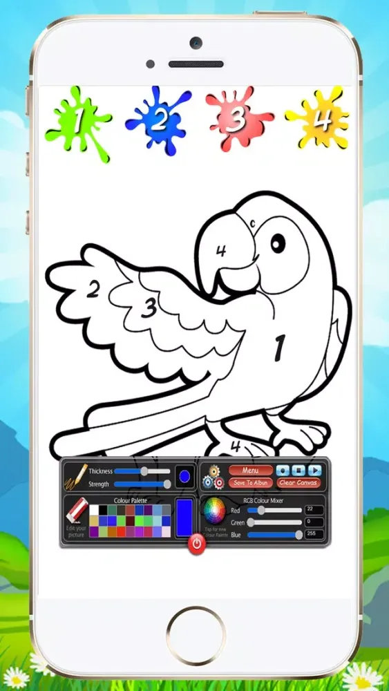 Tangkapan layar Coloring By Numbers For Kids