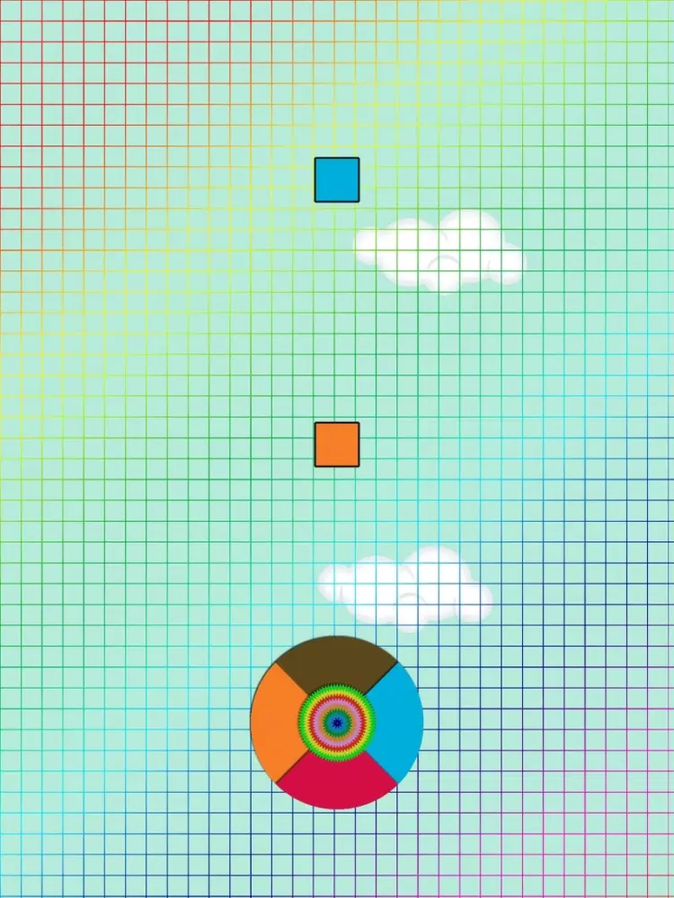 Tangkapan layar Impossible Colors Wheel iPad 
