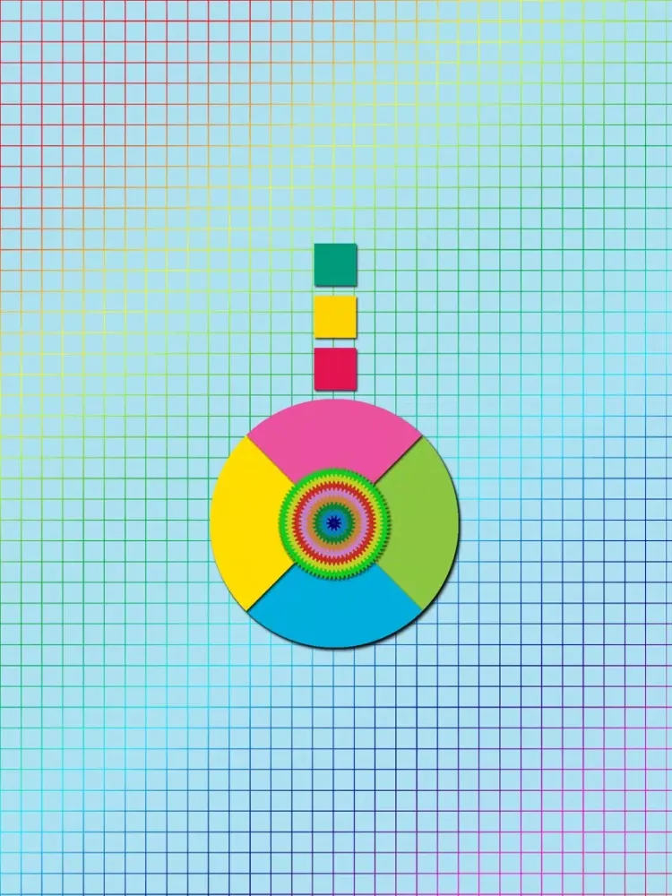 Tangkapan layar Impossible Colors Wheel iPad 
