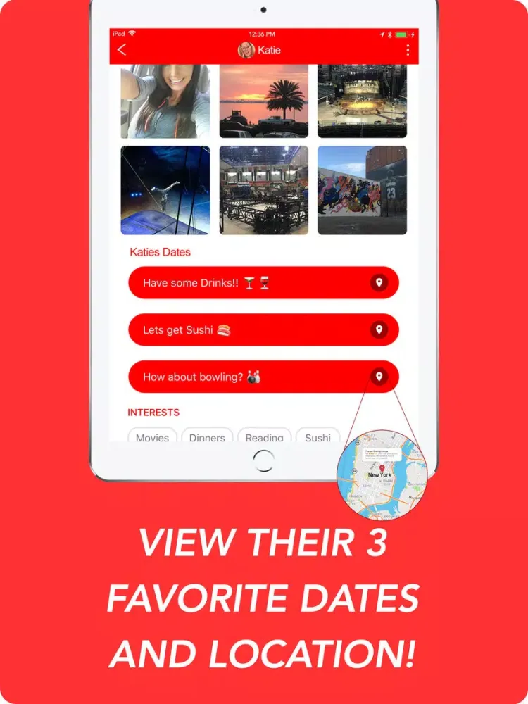 Columbus Dates iPad  스크린샷