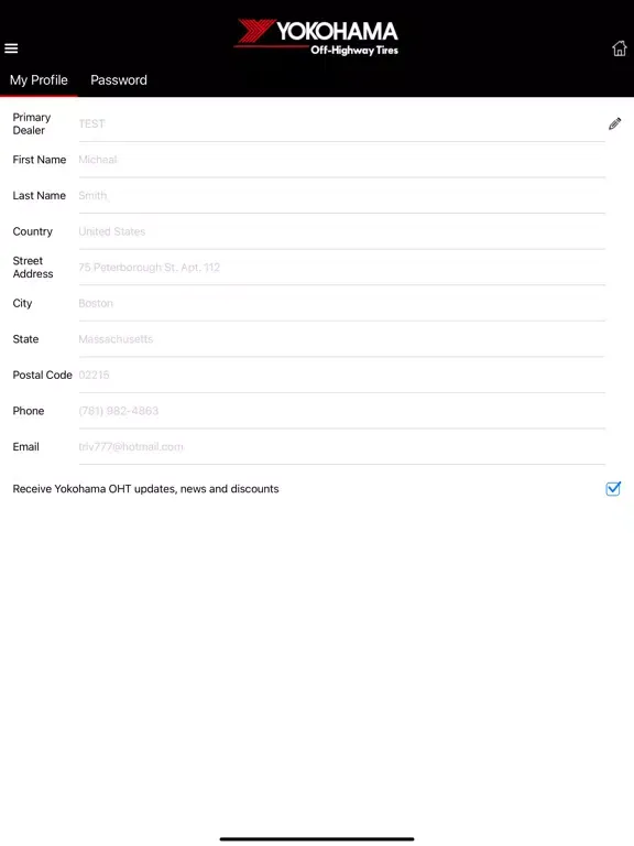 تصاویر Yokohama OHT Warranty Wizard iPad 