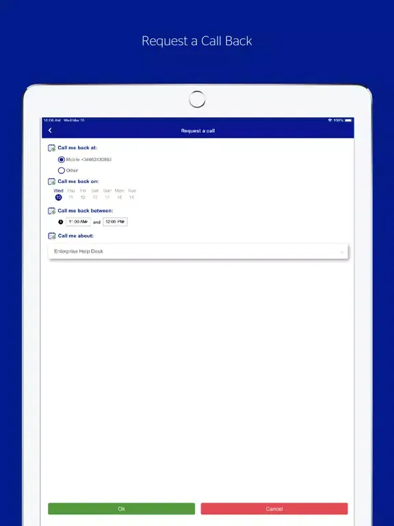 ภาพหน้าจอของ Contact:IT iPad 