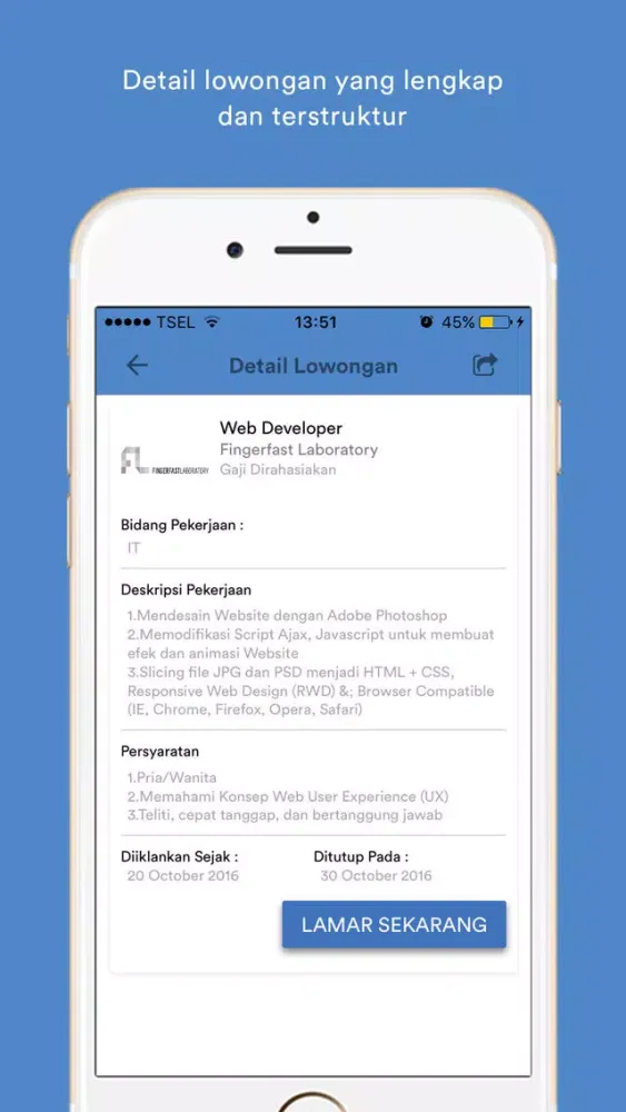 Скриншоты Jobs Indonesia
