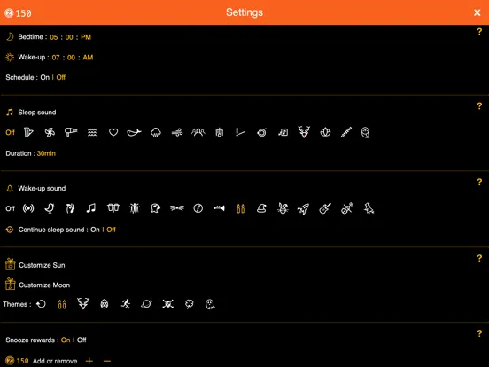 Captures d'écran de Sun to Moon Sleep Clock iPad