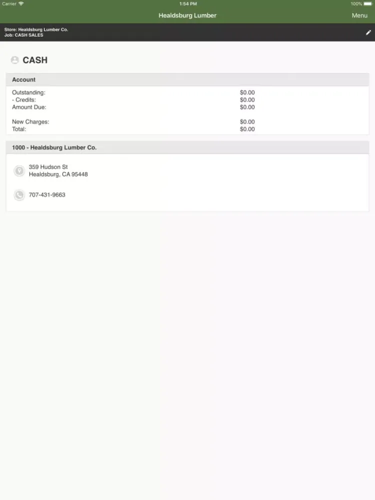 Healdsburg Lumber iPad 应用截图