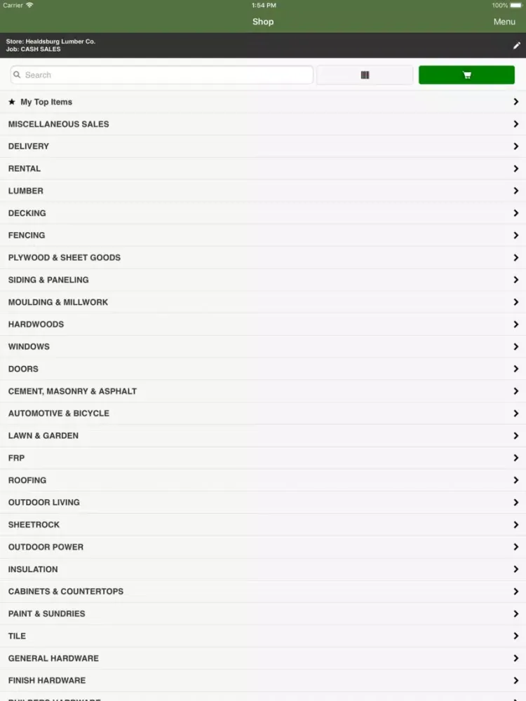 Healdsburg Lumber iPad 应用截图