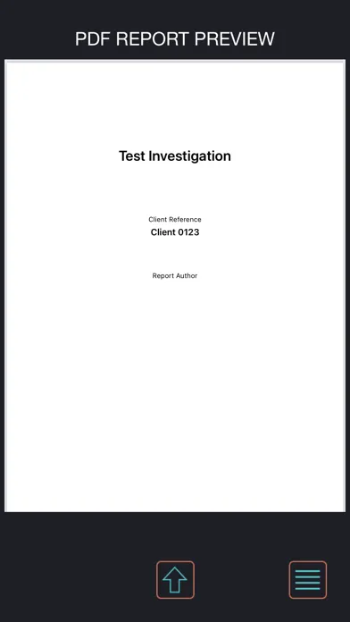 P.I. Report Screenshots