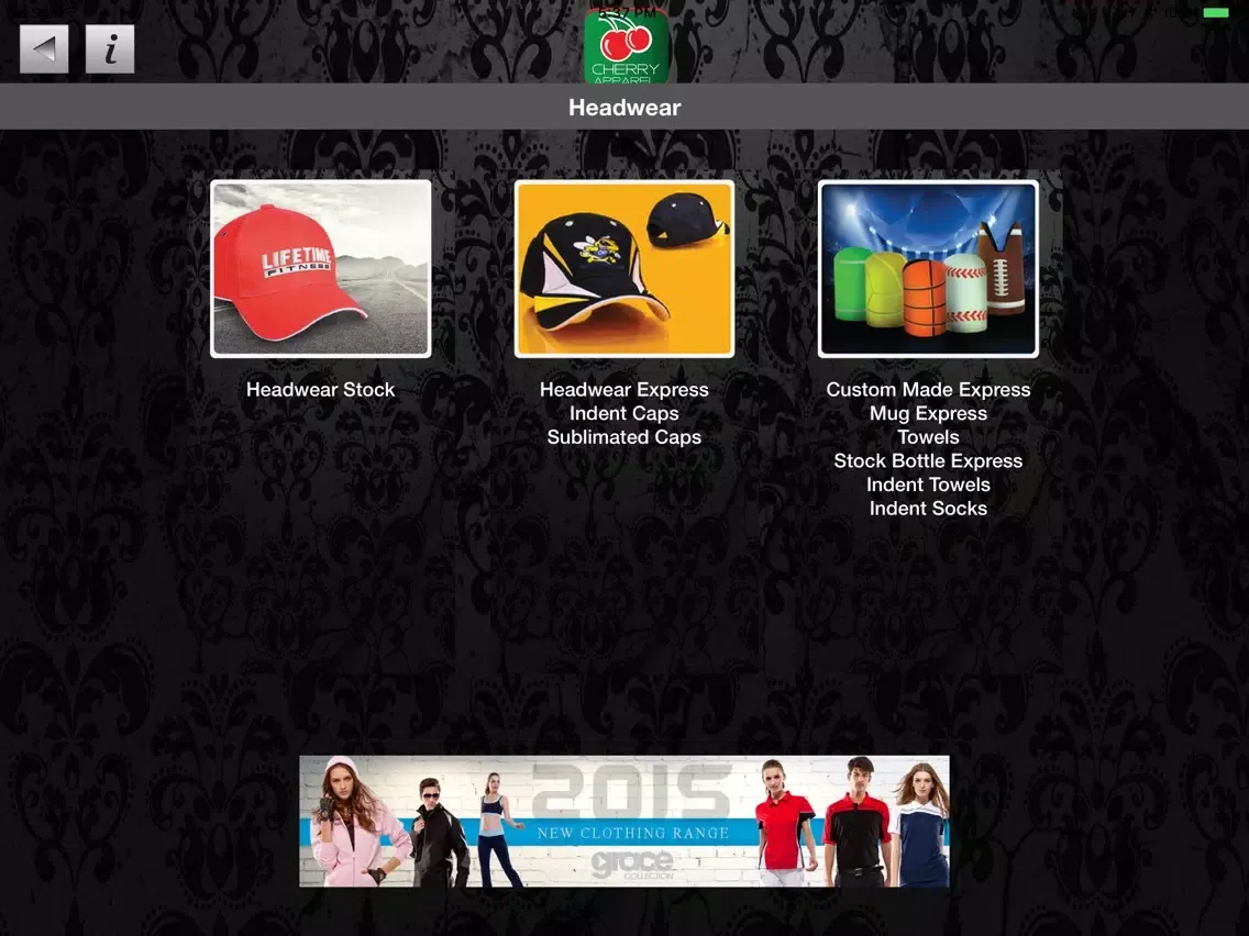 Cherry Apparel iPad  スクリーンショット