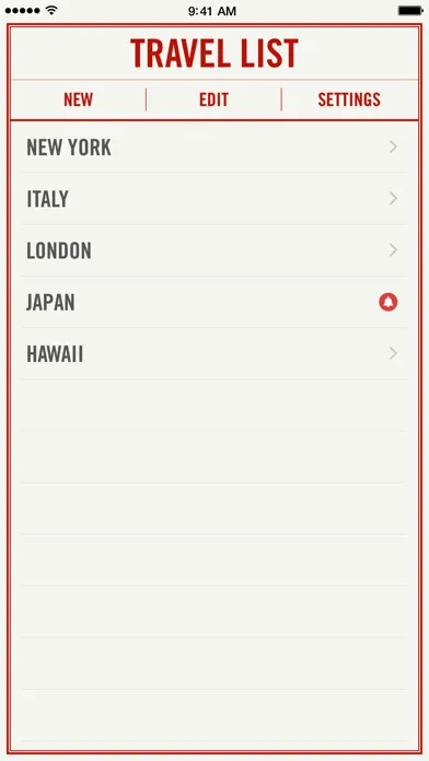 Capturas de pantalla de Travel List – Trip Packing
