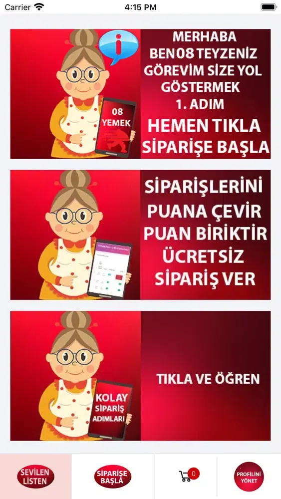 08Yemek - Yemek Siparişi应用截图