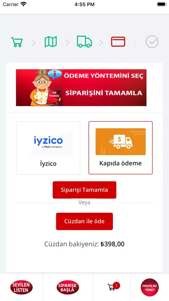 08Yemek - Yemek Siparişi应用截图