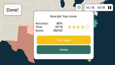 Capturas de pantalla de Tap Quiz Maps World Geography