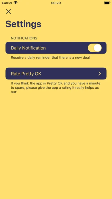 Ảnh chụp màn hình của Pretty OK - Meh daily deal