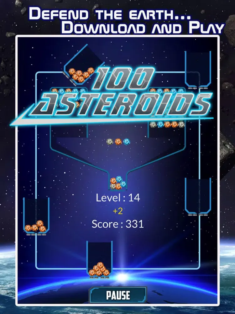 Capturas de tela do 100 Asteroids - Catch the Asteroids before they fall on Earth iPad 