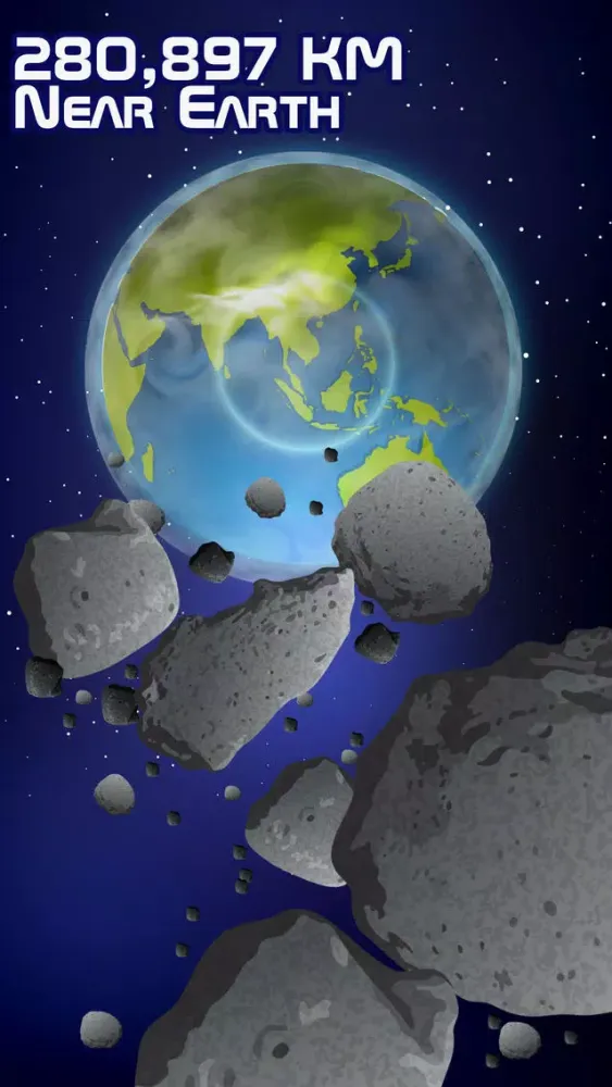 Capturas de tela do 100 Asteroids - Catch the Asteroids before they fall on Earth