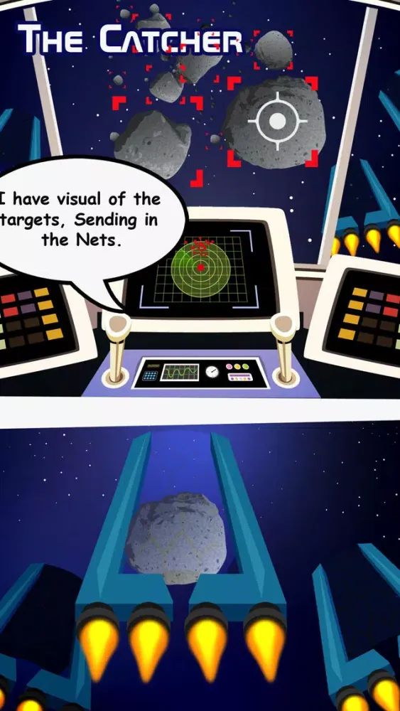 Capturas de tela do 100 Asteroids - Catch the Asteroids before they fall on Earth