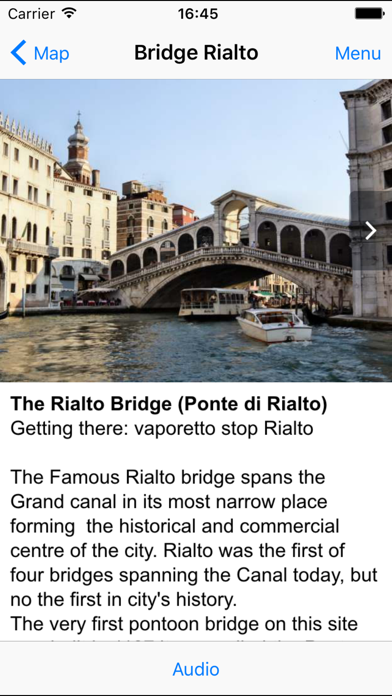 Zrzuty ekranu Venice offline audio guide