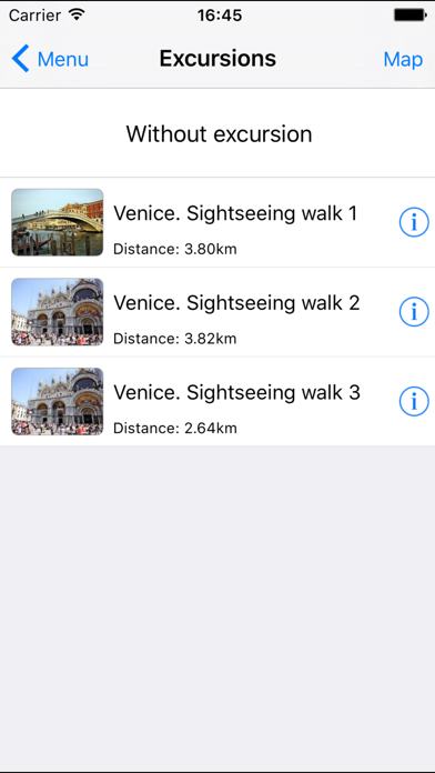 Zrzuty ekranu Venice offline audio guide