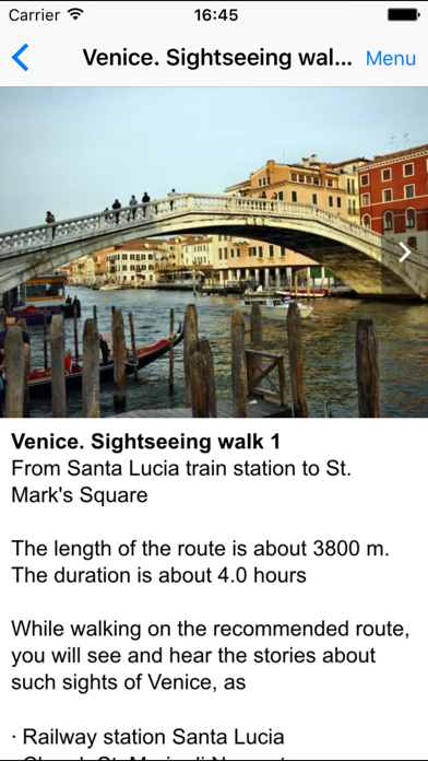 Zrzuty ekranu Venice offline audio guide
