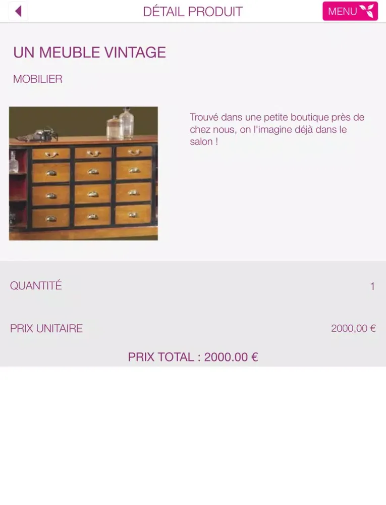 Zrzuty ekranu MilleMercisMariage iPad 