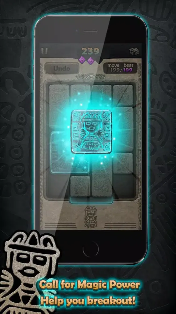 Maya Klotski Unblock Big Block Game with Solver স্ক্রিনশট