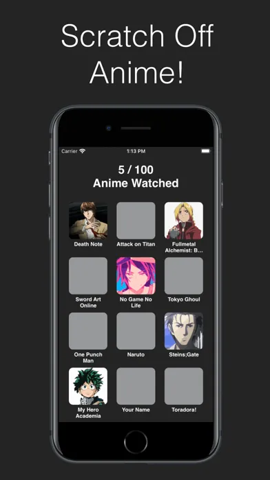 Capturas de pantalla de 100 Anime