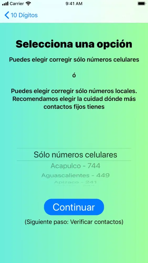 Capturas de pantalla de 10 dígitos