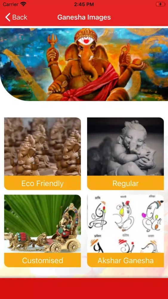 Zrzuty ekranu Ganesha Aarti and Decoration