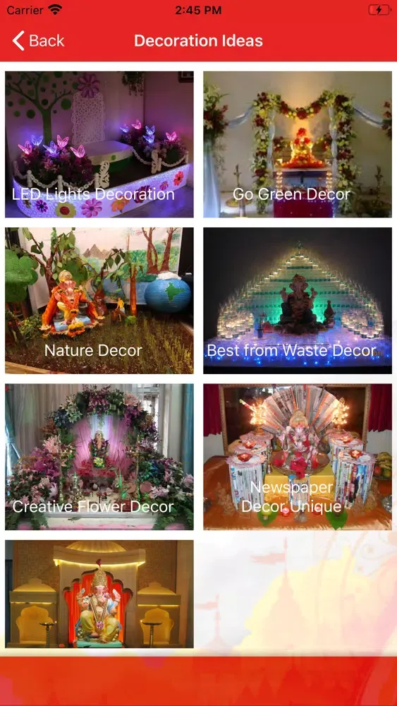 Zrzuty ekranu Ganesha Aarti and Decoration