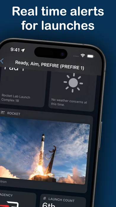 Tangkapan skrin Launch Schedule by Space Watch