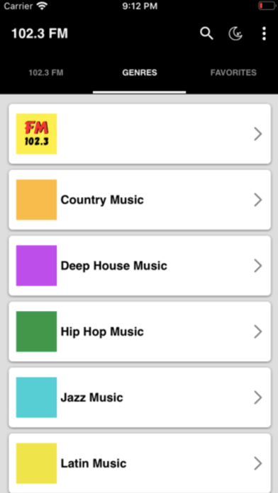 Capturas de pantalla de 102.3 FM Radio stations