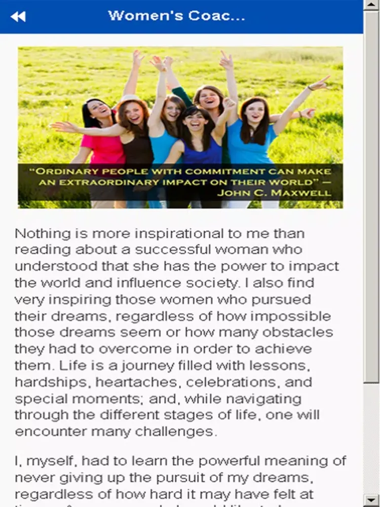 Impact Life Coach Group iPad  Screenshots