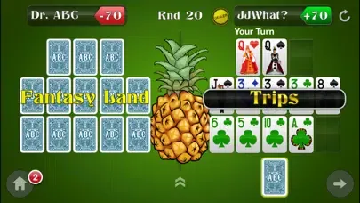 ABC Open Face Chinese Poker with Pineapple - 13 Card Game स्क्रीनशॉट