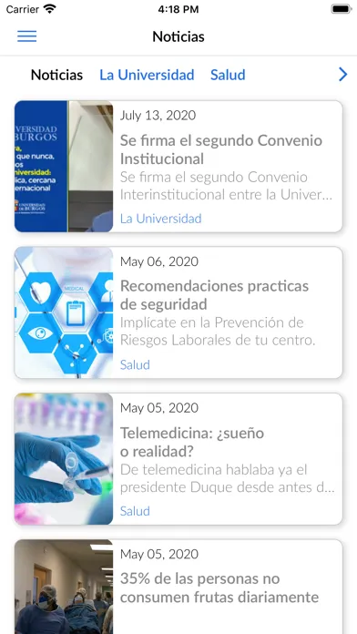 UCatólicApp Screenshots