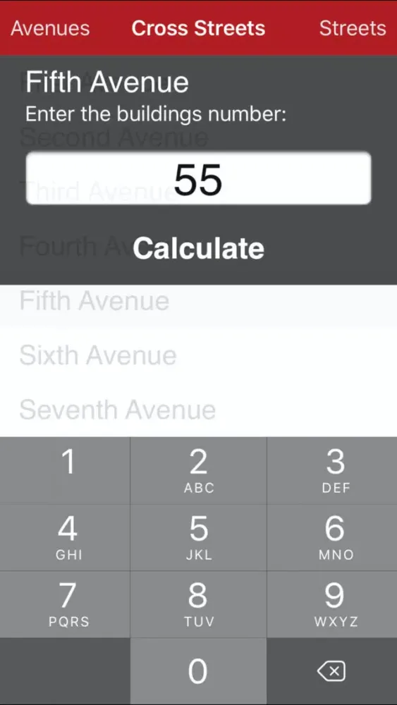Ảnh chụp màn hình của CrossWalk NYC: cross-street finder & subway map
