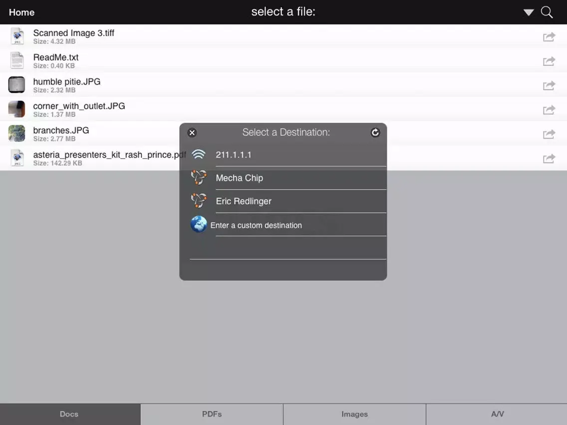 Captures d'écran de DropCopy mobile iPad 