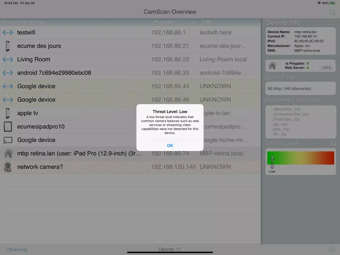 تصاویر Network Camera Scanner iPad 