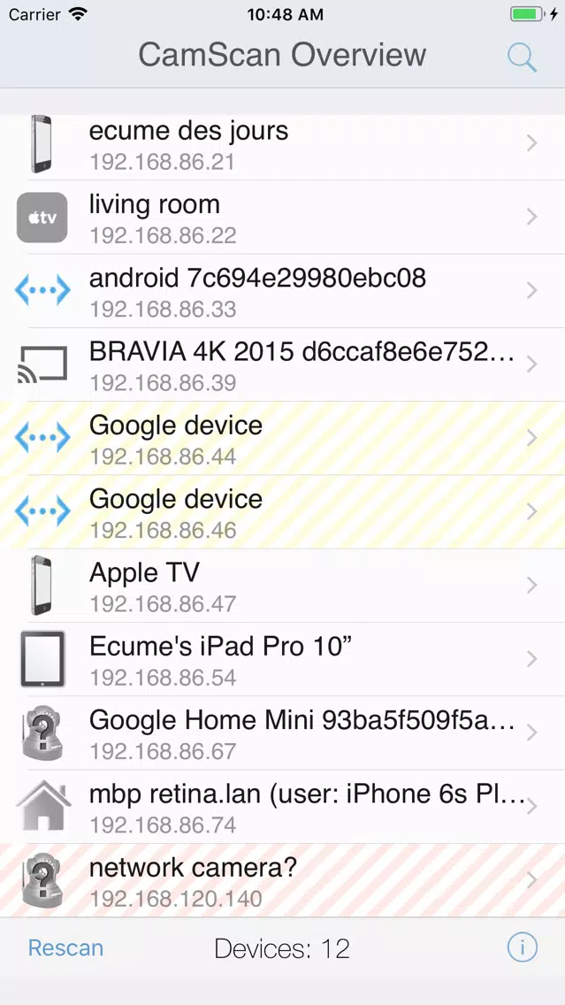 Network Camera Scanner Screenshots