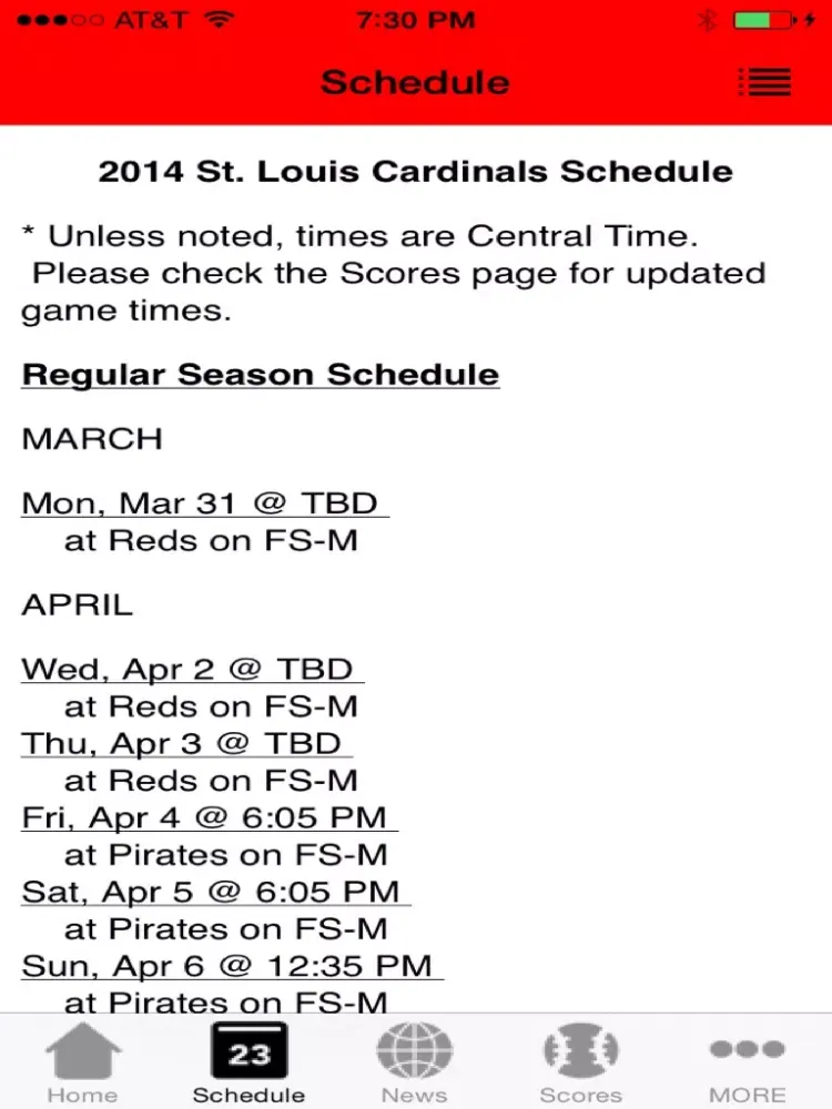 Zrzuty ekranu St Louis Baseball - a Cardinals News App iPad 