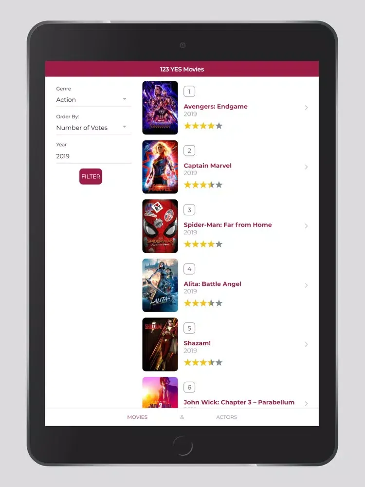 Captures d'écran de YesMovies - Box & TV Shows iPad 