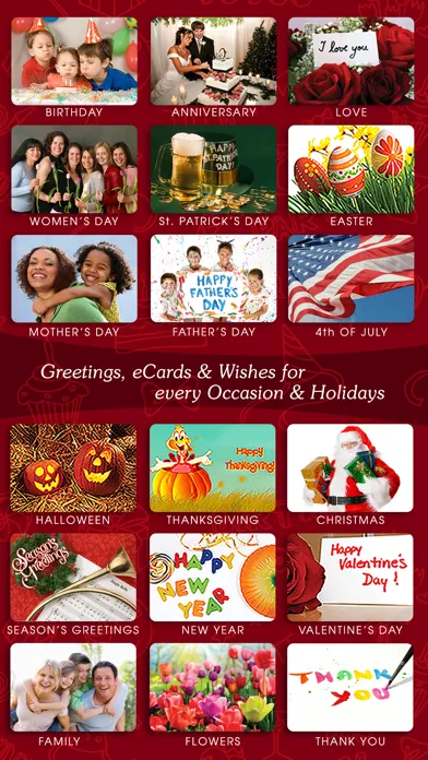 Greeting Cards & Wishes سکرین شاٹس