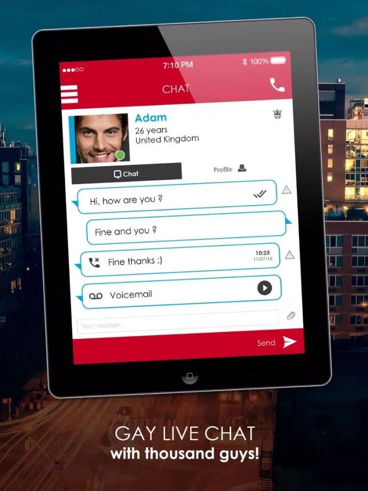 Urban Gay : gay & lesbian chat iPad  スクリーンショット