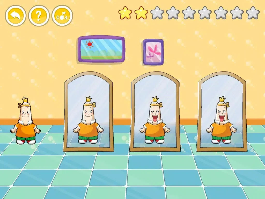 Capturas de pantalla de 呆呆超人-Mirror Game-黄金教育 iPad 