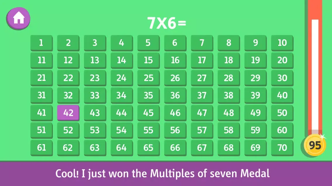 Tangkapan layar Times Tables Game for kids