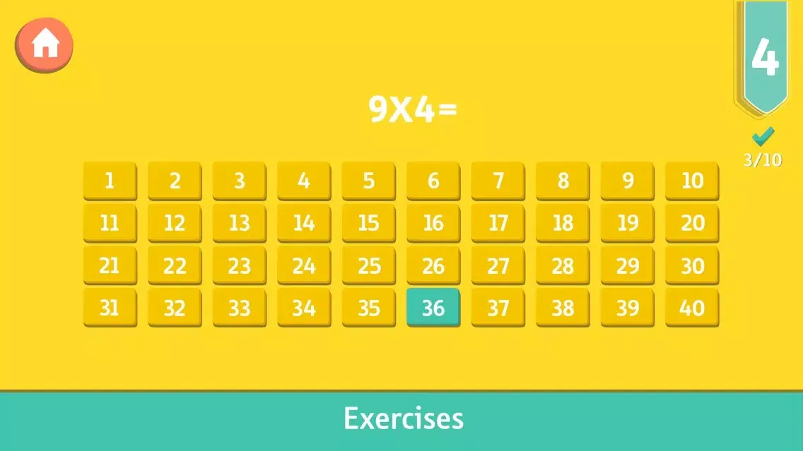 Tangkapan layar Times Tables Game for kids