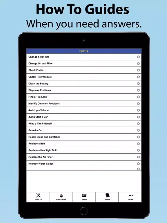 Ảnh chụp màn hình của Auto Upkeep iPad 