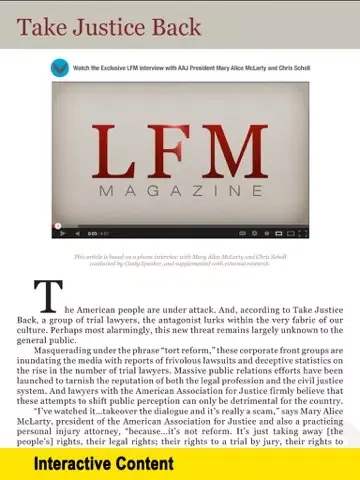 Ảnh chụp màn hình của Law Firm Marketing Magazine: Interviews with Lawyers, Leading Marketing Experts and Industry Icons iPad 